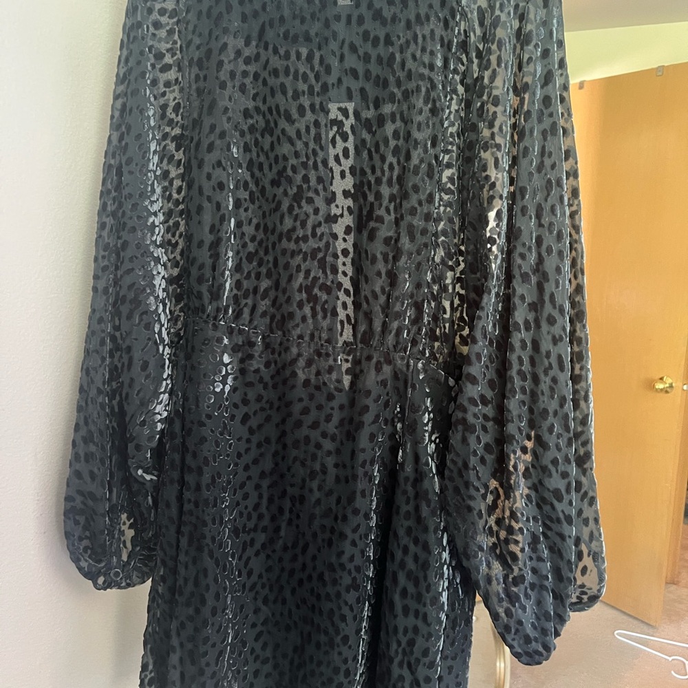&Other Stories Velvet Leopard Print Dress NWT